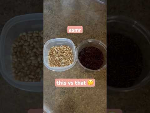 asmr this or that? 🤔 pine nuts vs chocolate sprinkles! #foodsounds #lofi