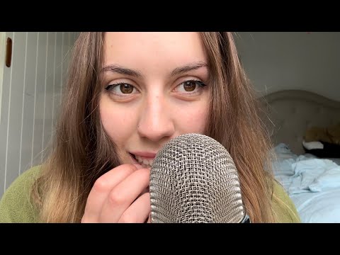 ASMR Teeth Tapping, Inaudible Whispers, Mic biting and Mouth Sounds 