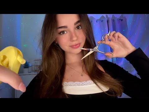 ASMR Barbershop + Beard Shave Roleplay (Personal Attention)
