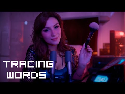 ASMR Tracing Words / Guess the Word 💎 Whisper, Tongue Clicking