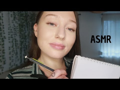 ASMR - [Roleplay] Je te pose des Questions pour un projet personnel ✏️
