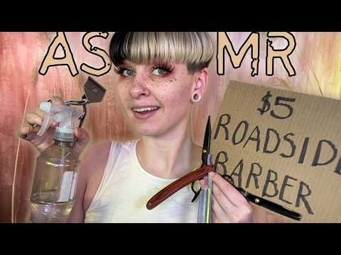 the MOST Realistic Roadside Haircut!! ✂️ Fast and Aggressive ASMR for Sleep, Focus or Relaxation