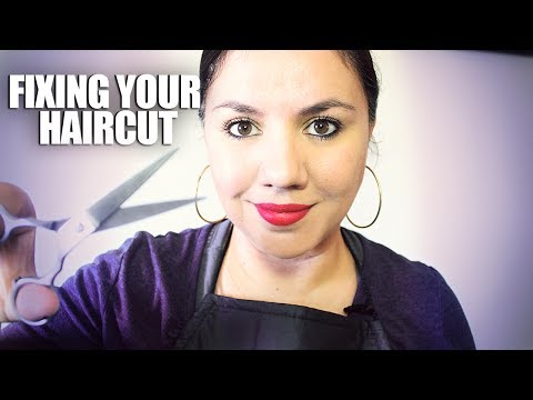 ASMR FIXING YOUR HAIRCUT ★ Hair Salon Role Play ★ Soft Spoken