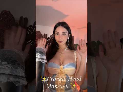 ✨ Crackle Head Massage ✨ #asmr #relax #asmrrelaxation #blinkx #asmrsounds