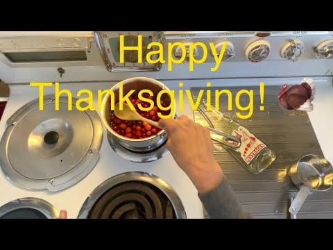 Making Cranberry Sauce and My Vintage Pyrex Collection ~ No Frills ASMR Cooking with Linda