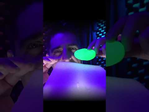 Black Light 💜 Scratching Foam Panel #ASMR #Trippy #LightShow