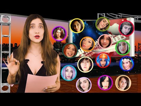 Las últimas noticias del mundo asmr. 16 youtubers reportando | ASMR Español | Asmr with Sasha