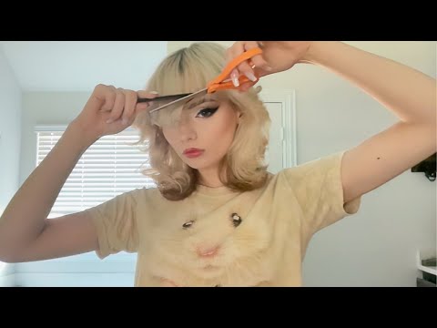 ASMR cutting my bangs then YOUR BANGS