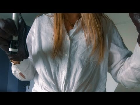 ASMR ✨- TSA check and pat down with leather gloves | security check roleplay