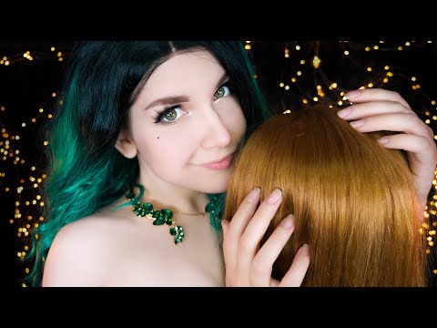 АСМР 💆 Массаж головы,  Расчесывание волос 💆 ASMR Scalp Massage, Scalp Exam, Head Massage