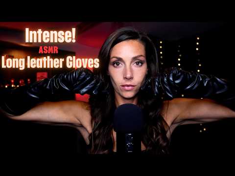 Intense! 🔥 Long leather Gloves ASMR Triggers