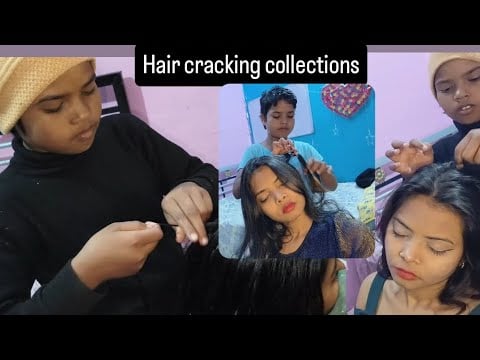 Asmr all the hair cracking videos in one video for sleep 😴