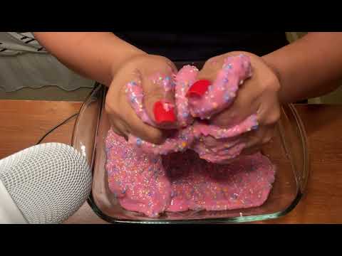 ASMR Aggessive SLIME Sounds [ very Satisfying Sounds ] 🙈🤫 Using blue yeti microphone