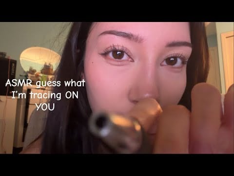 ASMR Lofi - guess the word I’m tracing ON YOU (camera touching, whispering, mouth sounds)