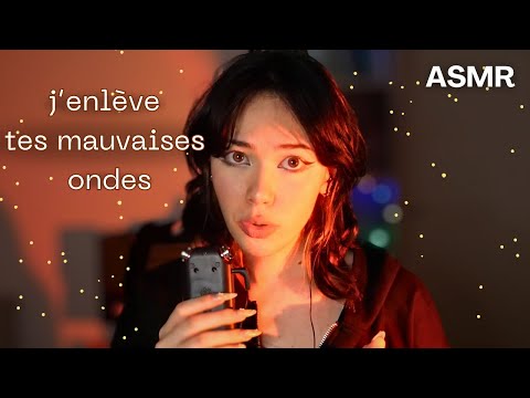 ASMR 🤌🏻 Je retire tes ondes négatives (bruit de bouche, visuel)