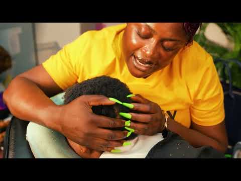 ASMR | Long Nail Scalp Scratches • Loosening Braids • Hair Parting • Ear Cleaning (Soft Whispers) 