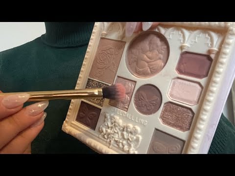 ASMR doing your makeup 💄applying on camera 📷 no tapping & no talking