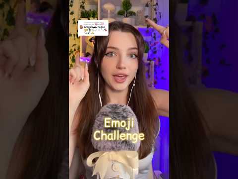 Emoji challenge #asmr #tingles #asmrmouthsounds #relax #tingly #asmrsounds #mouthsounds ￼