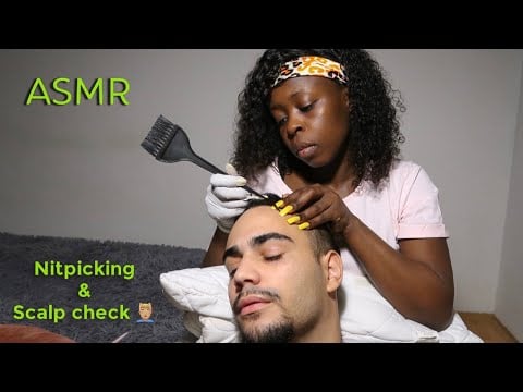 {ASMR} Nitpicking & Scalp Check-Up 💆🏼‍♂️