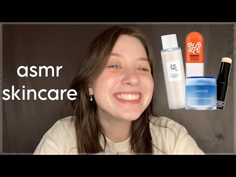 ASMR Doing My Skincare ~ casual chill whispers