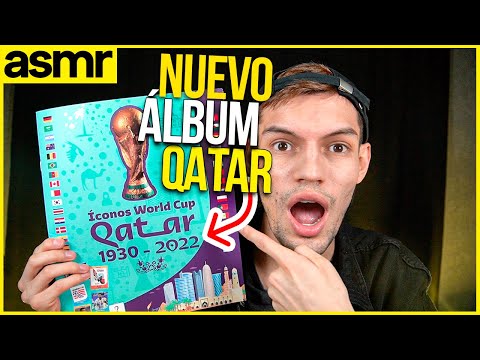 asmr llenando álbum qatar 2022 iconos asmr español