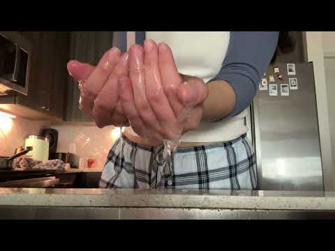 ASMR pov hair wash (lofi) soapy hand sounds/ movements & water sounds 🫧