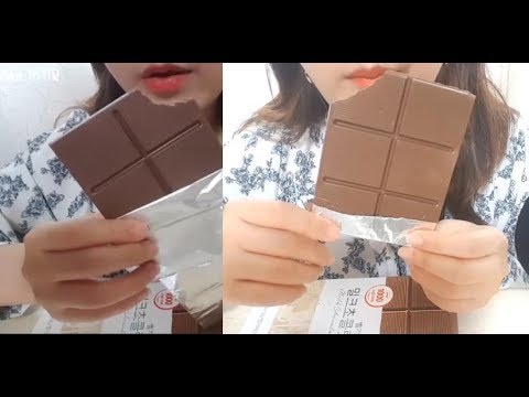 밀크초콜렛 ASMR MILK CHOCOLATE 이팅사운드 노토킹 판초콜릿 먹방 Eating Sounds No talking Mukbang