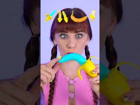 ASMR Emoji Bananas Gummy, Ice Cream #shorts