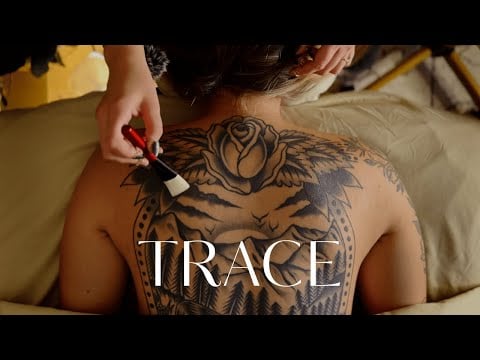 ASMR Meditative Tattoo Tracing and Hair Brushing for Fast Sleep [No Talking]