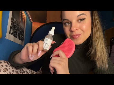 ASMR cuidándote en mi camita 😇 atención personal, skincare y mimos para dormir ♡