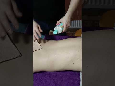 ASMR RELAXING BACK MASSAGE THERAPY #asmr  #massage #relax #chiropractor #shorts  #shortsvideo
