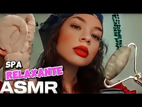 ASMR: LIMPEZA RELAXANTE FACIAL NO SEU ROSTINHO ATE QUE DURMA 😴💆