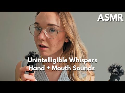 ASMR (White Noise) Unintelligible Whispers | BRAIN MELTING