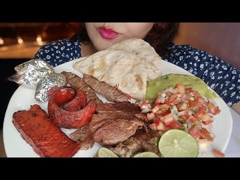 ASMR Comiendo Carne asada @nanysASMR1 #mukbang #comida #food #asmr 