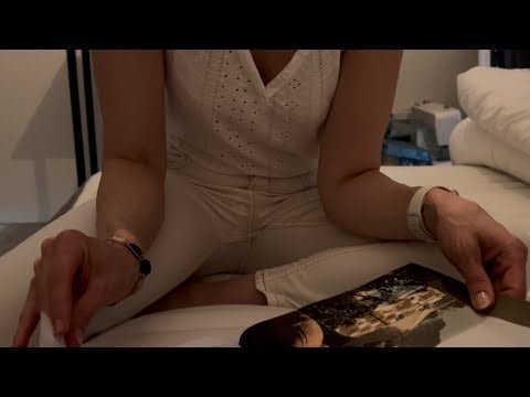 ASMR page turning, squeezing, tracing, tapping, gripping, flipping, come and fall asleep