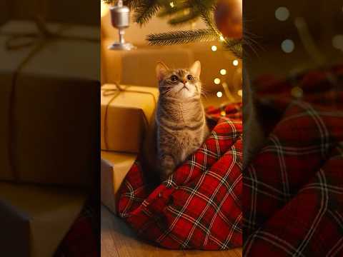 В моей памяти наша атмосфера 💔 с декабрём.. #ии #асмр #ai #asmr #shorts #viral #cat #christmastree