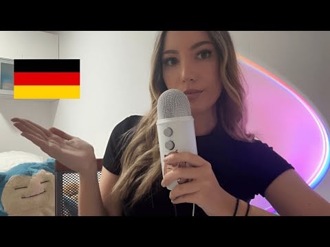 ASMR Learn German with me 🇩🇪 (close up, tapping)