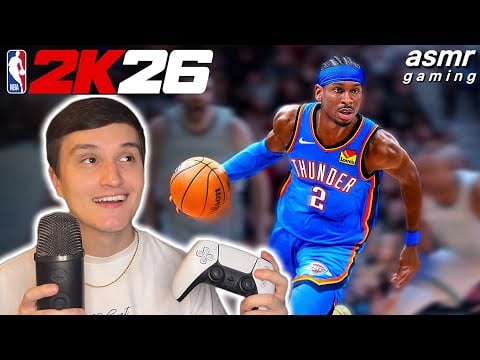 ASMR Gaming | My First Time Playing NBA2K26 🏀
