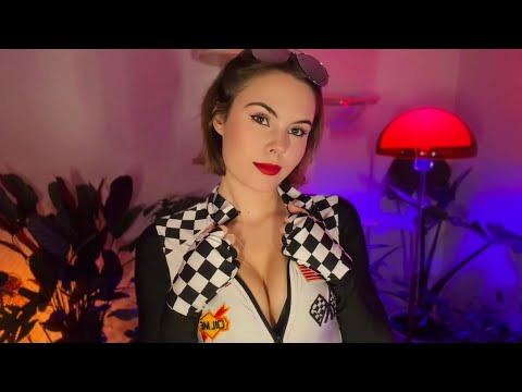 ASMR outfit triggers (sunglasses, fabric, sparkly boots)