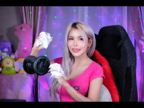 ASMR💧Water & Foam Sounds💜1hr No Talking ASMR❤️