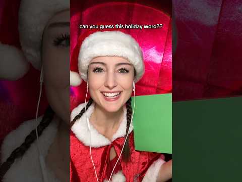 can you guess this holiday word?? #asmr #guesstheword