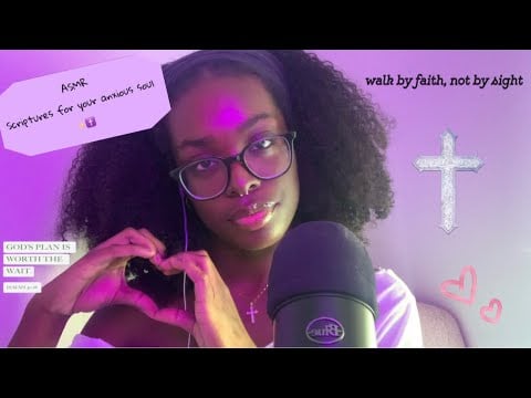ASMR • Feeding Your Anxious Spirit with God’s Word ✝️🤲🏾 (up close scripture whisper, Bible Study)