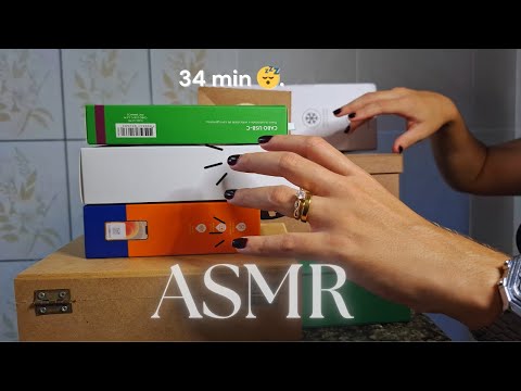 ASMR: tapping em caixas. NO TALKING!