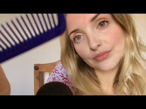 ASMR 💆🏼‍♀️💇🏽‍♂️Hair stylist friend , gives you a tingly deep treatment hair mask~oil sounds