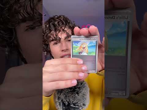 Opening more Pokémon cards ASMR! 💛 #asmr #pokemon