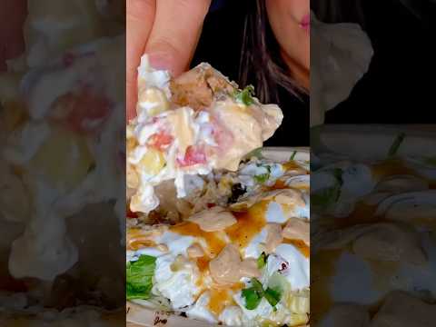 Chipotle Chicken Burrito Bowl #asmr #chicken #mukbang #shorts