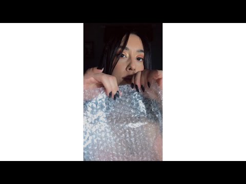 ASMR Bubble Wrap Pop & Crinkles #shorts