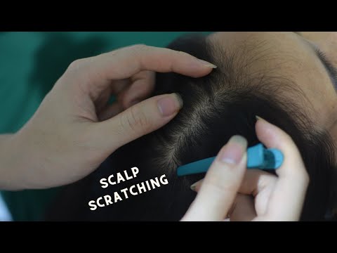 ASMR Hair Parting, Hair Combing Real Person, Relaxing Scalp Massage, Sounds For Anxiety Relief