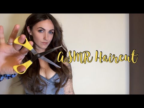 ASMR Haircut and Style (REAL Hair Cutting Sounds) ✂️ Whispered Roleplay