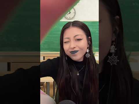 POV: goth girl does your eyelashes part 2 #asmr #sleepaid